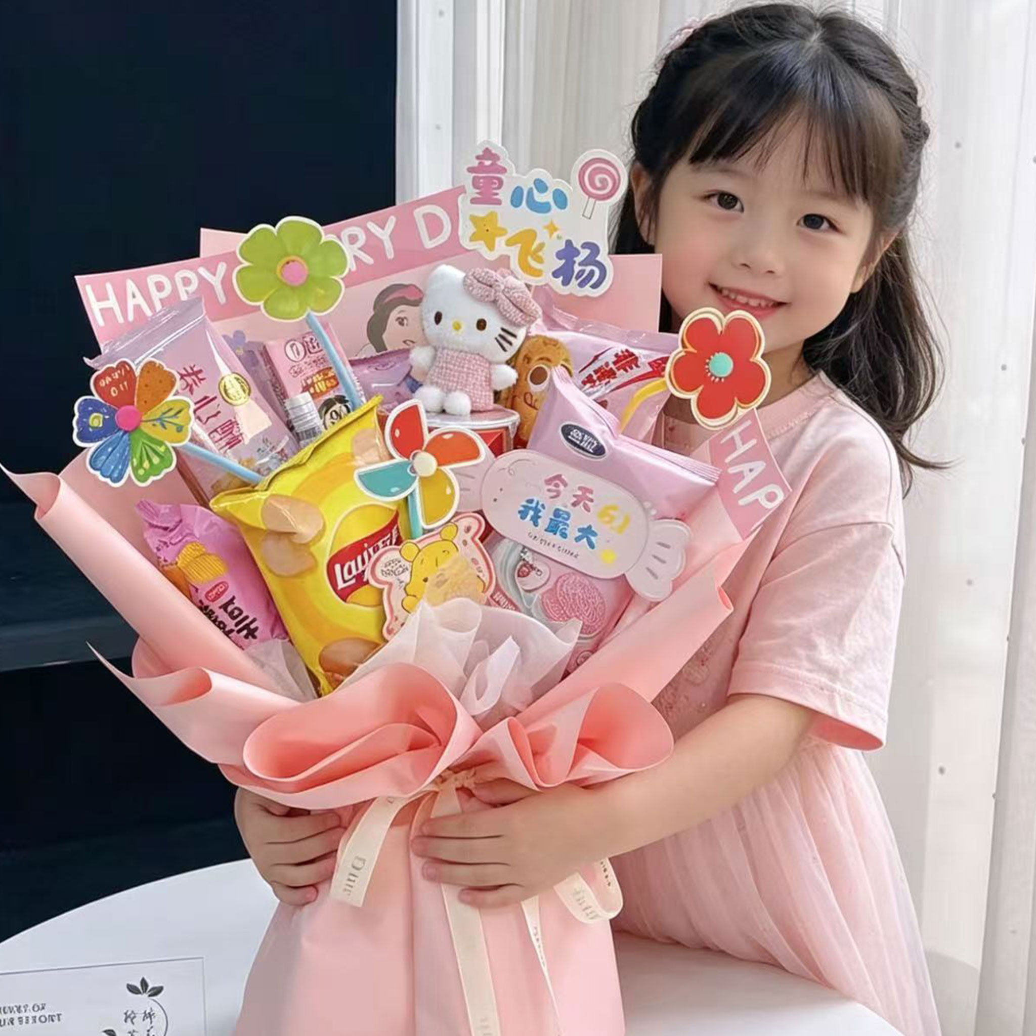零食花束包装半成品diy材料全套成品女孩生日高考六一儿童节礼物