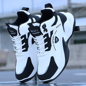 运动鞋 学生球鞋 秋冬季 皮面防水耐磨百搭休闲老爹鞋 休闲跑步鞋 男鞋