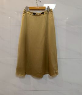 专柜正品 PSLTER诗篇 2023夏华丽优雅半身裙 纯色单裙 0260