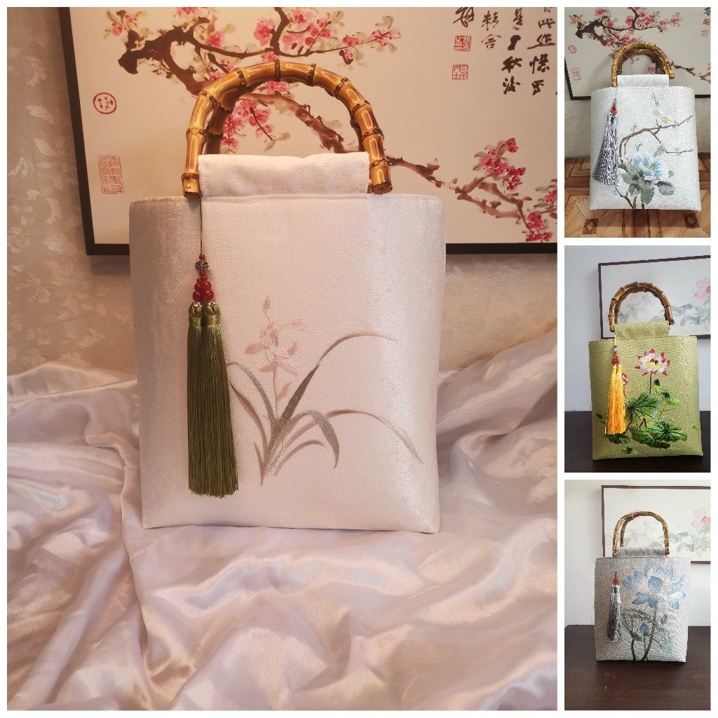 原创手工竹节棉麻刺绣新中式禅意大容量旗袍汉服茶服包文艺手提包,箱包皮具/热销女包/男包,通用款女包,淘宝优惠券,粉丝福利购,淘宝优惠卷
