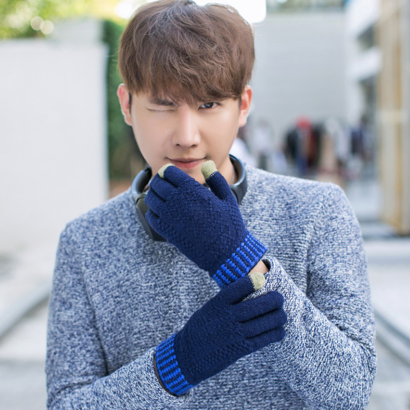 Gants pour homme en de laine - Ref 2781468 Image 1