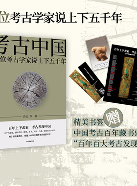 【新华荐书年度好书】考古中国15位考古学家说上下五千年许宏唐际根雷雨等 包邮 正版仰韶殷墟三星堆良渚秦始皇陵长城彩陶青铜器