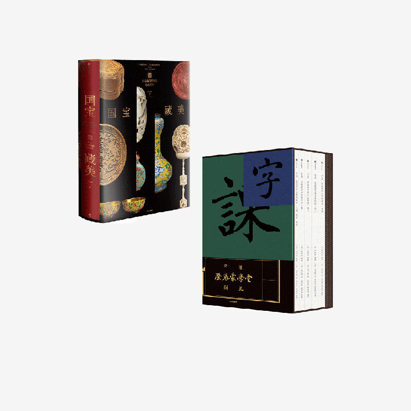 国宝藏美+字课 套装2册 周功鑫 刘树屏 余世存 胡赳赳著 中信出版社图书 正版