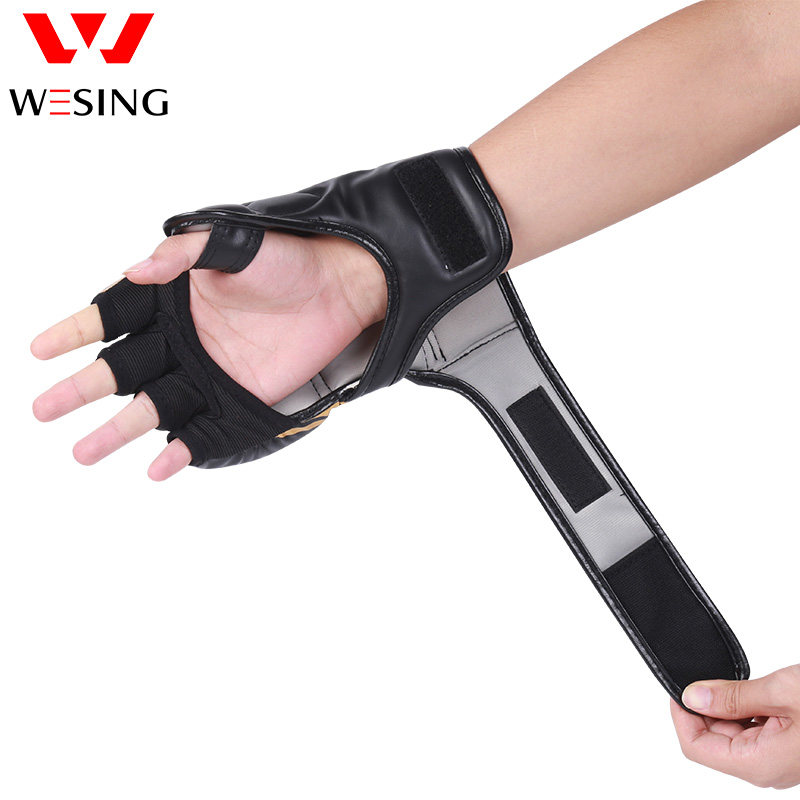 JIURISHAN HALF-FINGER BOXING GLOVES MMA FIGHTING GLOVES MEN AND WOMEN FITNESS SANDBAG BOXING GLOVES UFC SPLIT-FINGER GLOVES