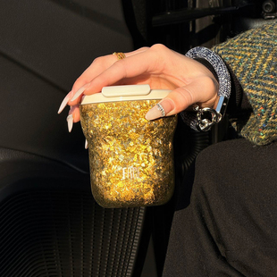 face纯钛保温杯女士高颜值咖啡杯水杯随行杯便携杯子新年礼物钛杯