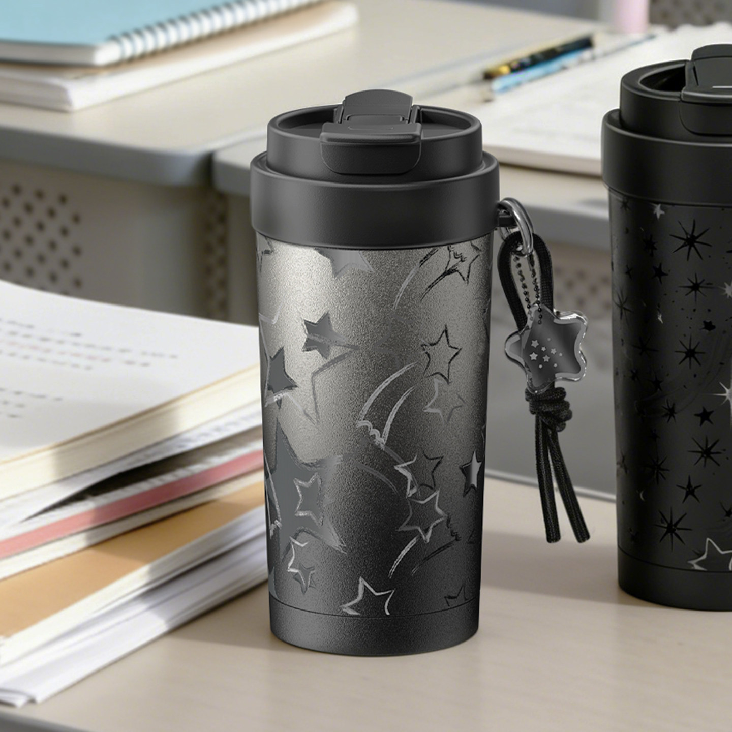 face保温杯陶瓷覆层内胆咖啡杯25新款高颜值水杯女生随行保冷杯子