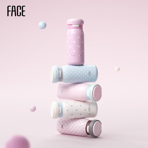 face高颜值便携随行保温吸管杯