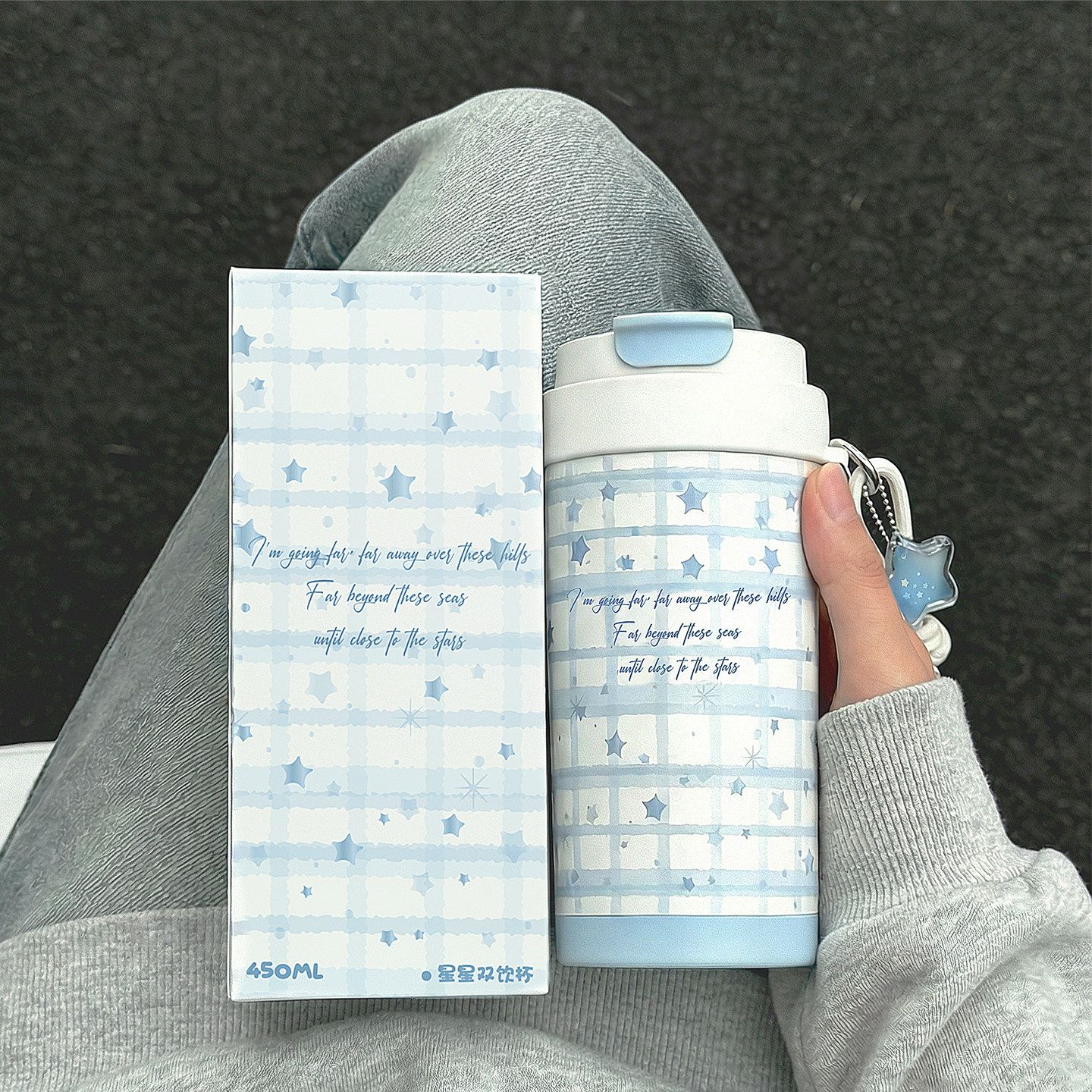 face保温杯陶瓷覆层内胆咖啡杯25新款高颜值水杯女生随行保冷杯子