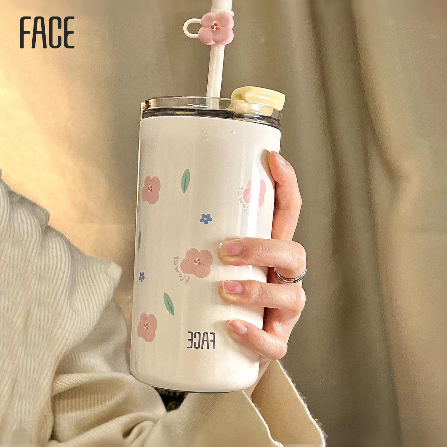 face316不锈钢粉嫩少女心保温杯