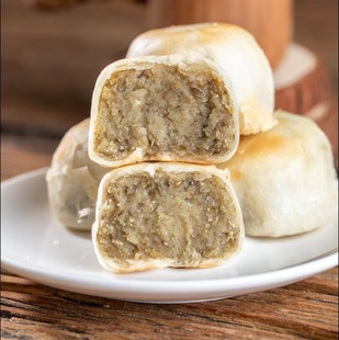 友善优品绿豆饼330gx2盒福建老式酥饼馅饼糕点心早餐传统小吃怀旧