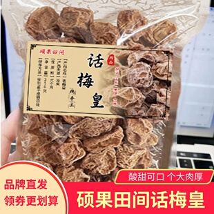 硕果田间话梅皇酸甜可口个大老味咸话梅干蜜饯350g