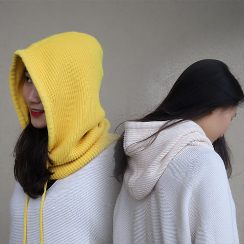 风衣羊绒外搭连帽假领子