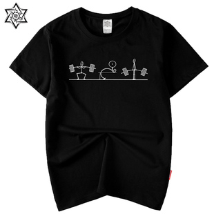 全村的希望运动T恤毫无训练痕迹健身背心男夏季圆领运动短袖衣服