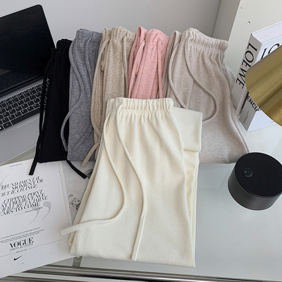 高腰韩版宽松长裤小个子显高