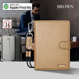 防丢防盗刷护照夹套多功能出国旅行机票证件卡包全球定位追踪查找