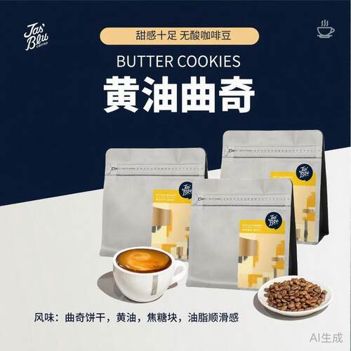 王力咖啡/jasbleucoffee黄油拼配咖啡熟豆意式浓缩甜感无酸油脂厚