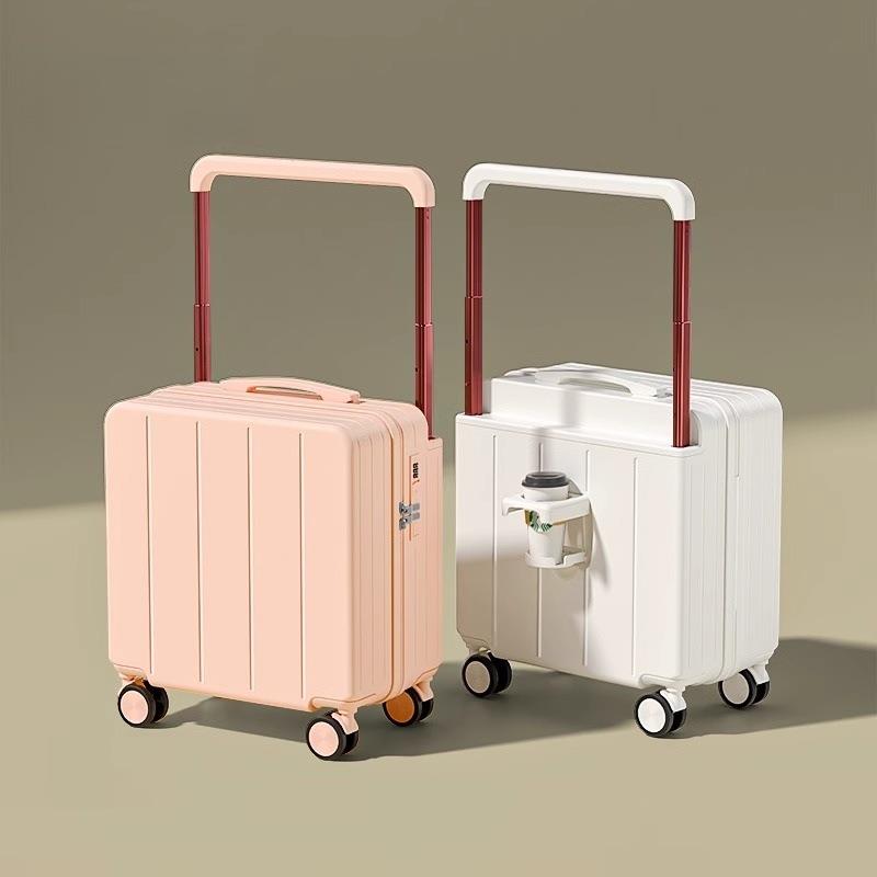 宽拉杆行李箱女2025新款多功能密码拉杆箱18寸可登机旅行箱轻便