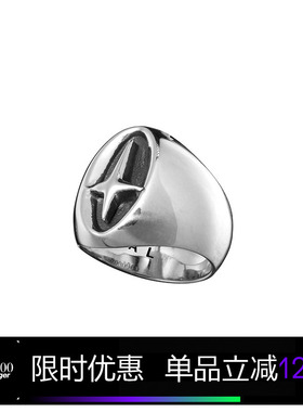 Kami anger X sidereal 光面925银小众个性情侣戒指简约小指尾戒