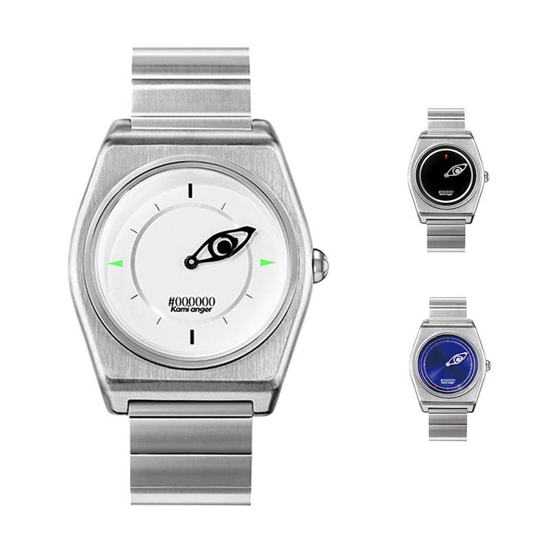 Kami anger 赵牧辰同款眼睛系列时尚石英腕表 潮流指针式情侣手表