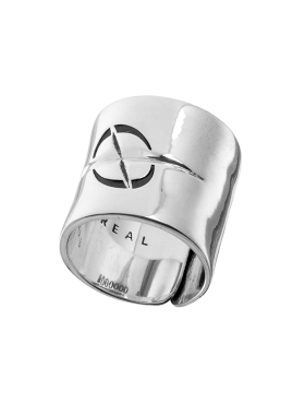 Kami anger X sidereal联名原创个性情侣925银开口可调节戒指中性