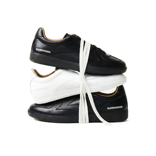 Kami anger原创设计26新款休闲板鞋德训鞋皮鞋复古简约运动鞋男女