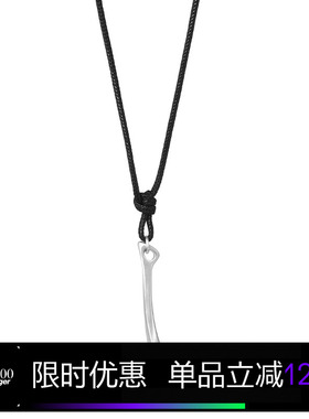 Kami anger 竖钩形吊坠原创设计手工项链中性潮