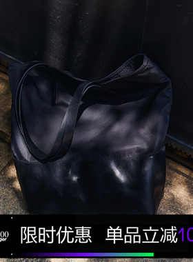 Kami anger原创设计黑色流光托特包