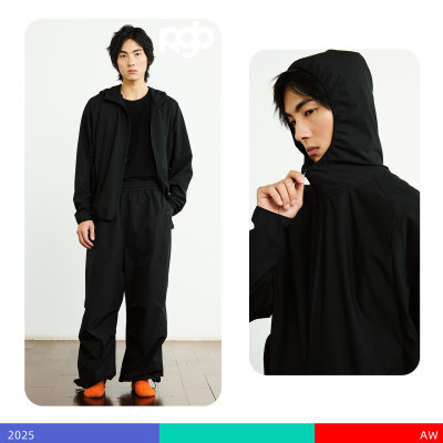 KAMIANGER RGB2025秋冬新款TR面料百搭极简松弛感防晒服连帽外套