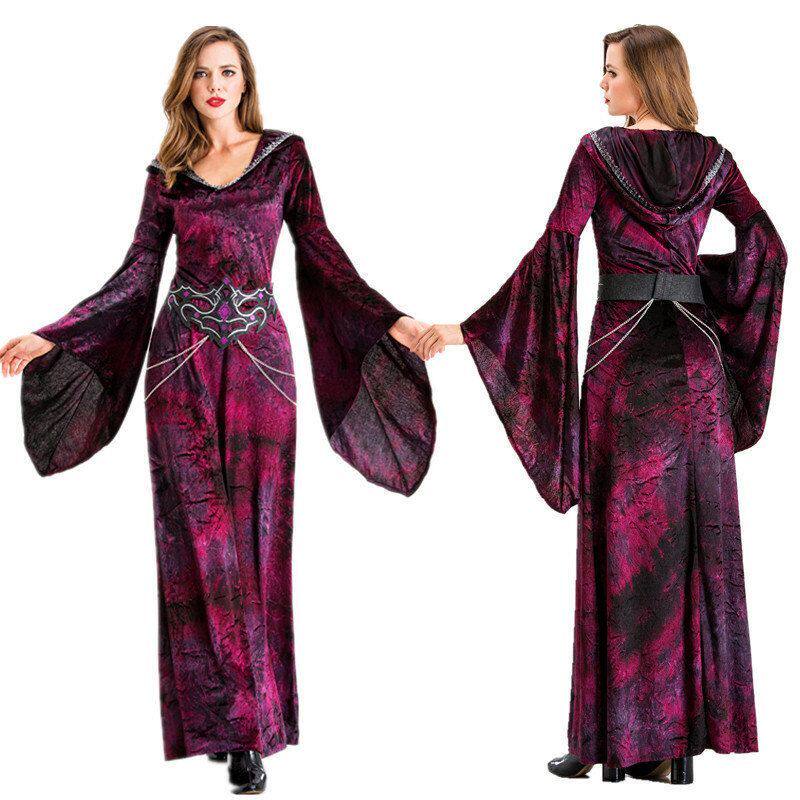 欧洲装气质演出服女王吸血鬼复古高贵聚会派对蜘蛛万圣节服装新款