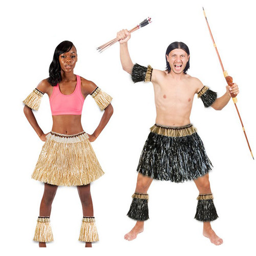 成人夏威夷舞蹈草裙非洲人演出服