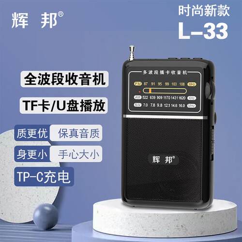 破冰者辉邦多波段插卡播放器