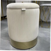 轻奢网红化妆椅家用懒人卧室储物收纳靠背椅梳妆凳美甲