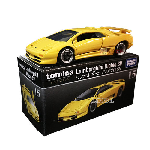 多美卡TOMICA仿真合金车跑车TP15黑盒兰博基尼迪亚波罗车跳灯开门