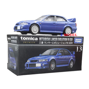 TOMICA多美卡合金车模型黑盒旗舰版TP13号三菱EVO六代 GSR 轿跑车