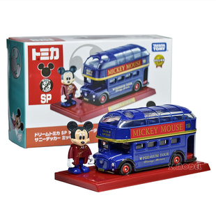 TOMY多美卡合金小汽车模型迪士尼米奇阳光甲板巴士车2026限定首发