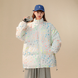 新款米老鼠印花棉衣加厚保暖男女面包服xz1002-1-Y70p125控155，男装棉衣，星座906（原电商a316-1）