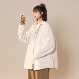 2026年中性春夏季新款宽松灯芯绒免烫休闲衬衫xz1002-1-Y26P48，男装衬衫，星座906（原电商a316-1）