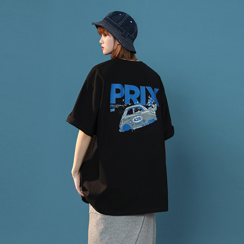 2026新款中性原创纯棉落肩袖宽松体恤xz1002-1-Y29P30限45,男装T恤,星座906（原电商a316-1）