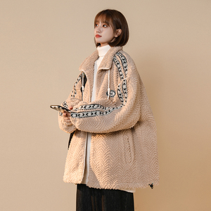 中性款!美式织带加厚加绒保暖羊羔绒xz1002-1-Y68P118控158，男装棉衣，星座906（原电商a316-1）