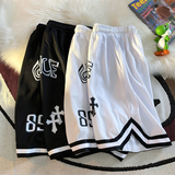 中性字母印花速干沙滩裤夏季新款宽松运动裤xz1002-1-K49P25限38，女装休闲裤，星座906（原电商a316-1）