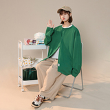 2026秋季新款中性简约纯色圆领宽松开衫衬衫xz1002-1-Y56p60，男装衬衫，星座906（原电商a316-1）