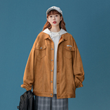 中性款！新款麂皮绒夹克外套休闲鹿皮工装上衣xz1002-1-Y59P75，男装夹克，星座906（原电商a316-1）