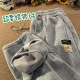 新款加绒加厚束脚裤休闲潮流直筒裤子z1002-1-K1060P65控78，男装卫衣，星座906（原电商a316-1）