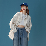 中性款！新款麂皮绒夹克外套休闲鹿皮工装上衣xz1002-1-Y59P75，男装夹克，星座906（原电商a316-1）