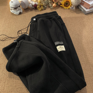 2025新款高品质潮流休闲抽绳裤直筒裤xz1002-1-k1066p55控68图片