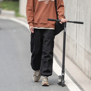 新款美式复古褶皱潮流工装裤男士裤xz1002-1-K56p60控78图片