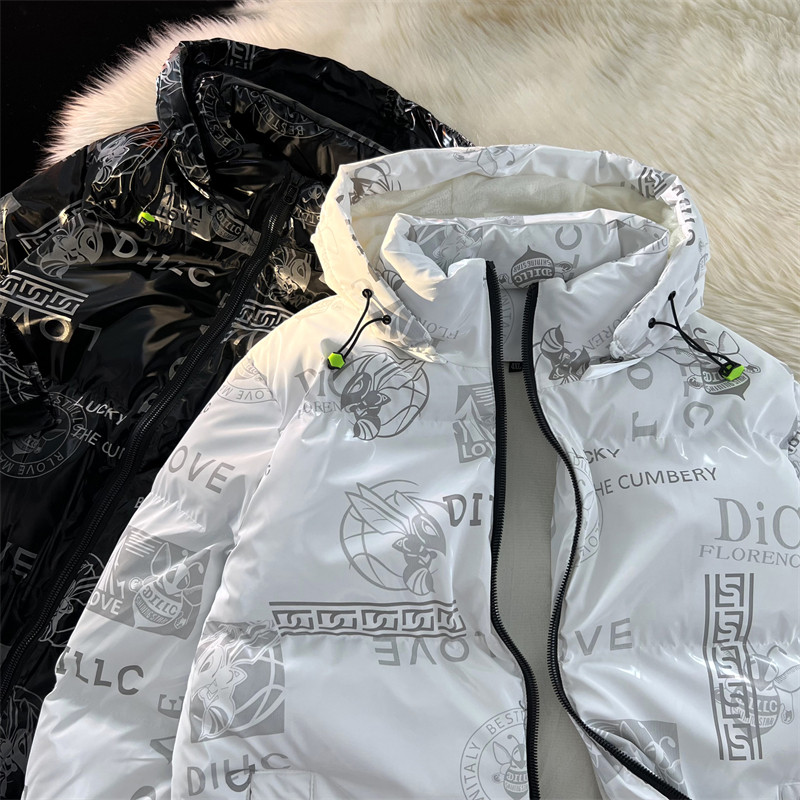 中性款！冬季新款卡通亮面加厚连帽棉袄外套xz1002-1-Y64p128控15，女装短外套，星座906（原电商a316-1）