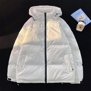2026秋冬新款亮面印花加绒加厚面包服棉袄xz1002-1-Y66p128控158图片