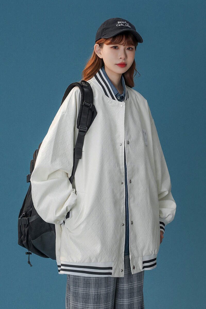 中性款！2026秋季新款PU棒球服宽松休闲皮夹克xz1002-1-Y58P105,男装夹克,星座906（原电商a316-1）