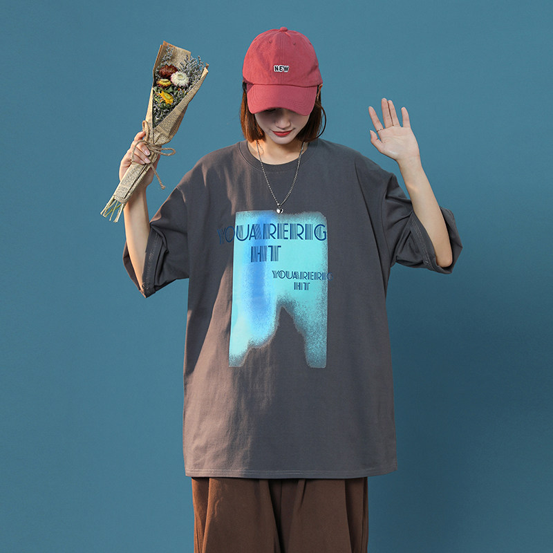 2022中性夏季新款纯棉原创字母印花T恤xz1002-1-Y32P25控38,男装T恤,星座906（原电商a316-1）